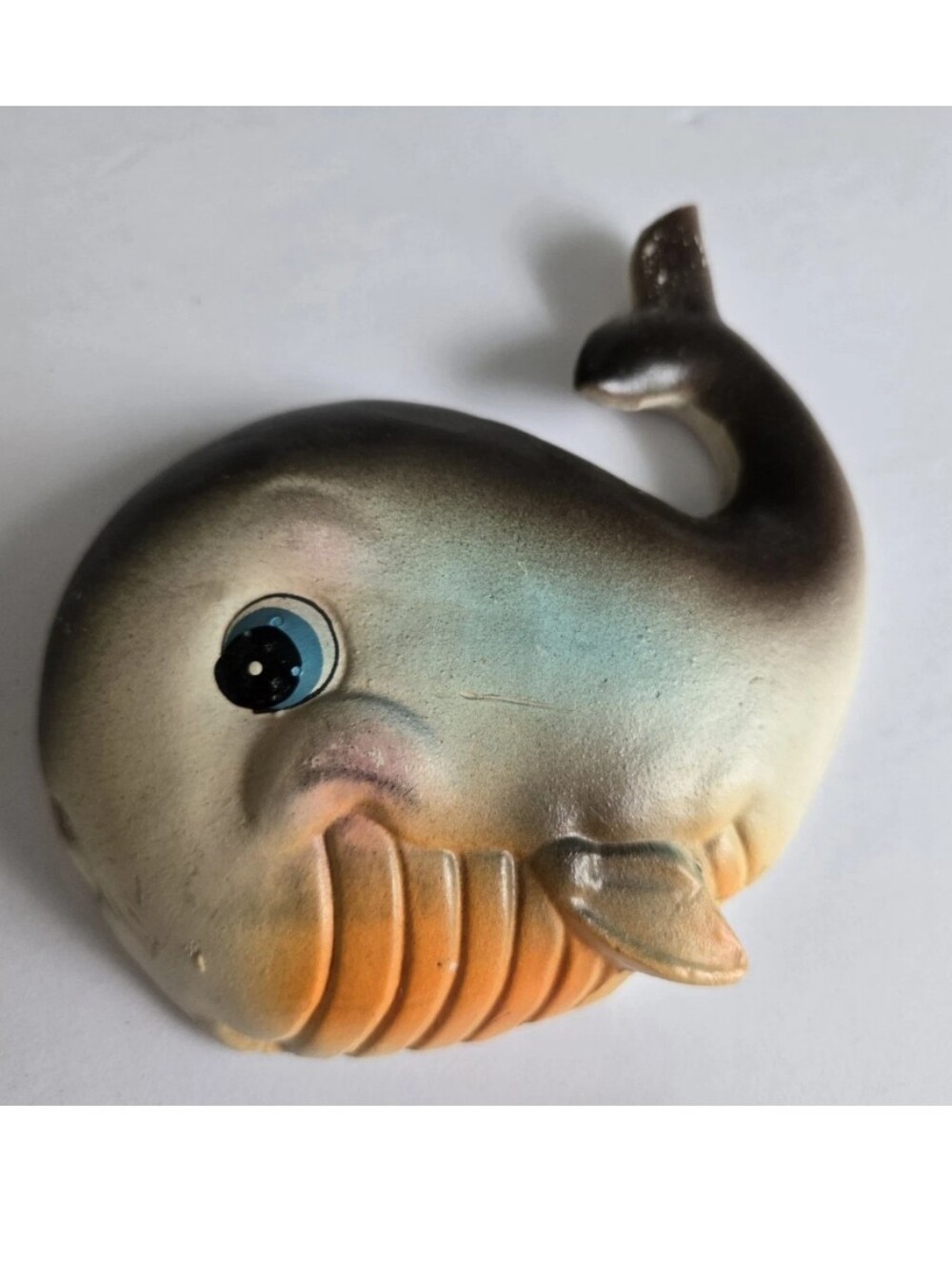 Whale Fish Hang Wall Décor Vtg